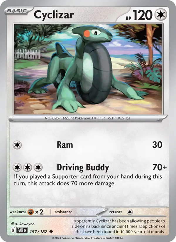 Cyclizar, Pokémon card