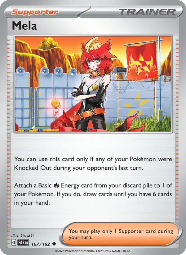 Mela, Pokémon card