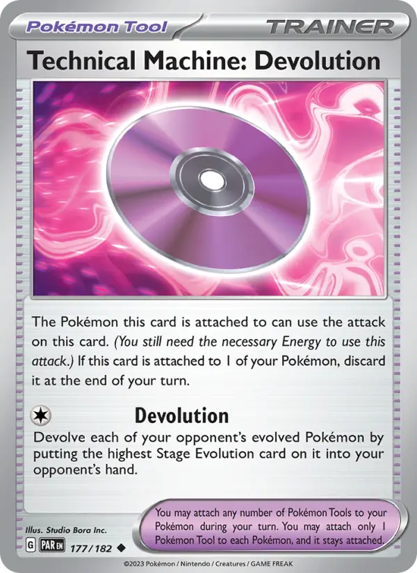 Technical Machine: Devolution, Pokémon card