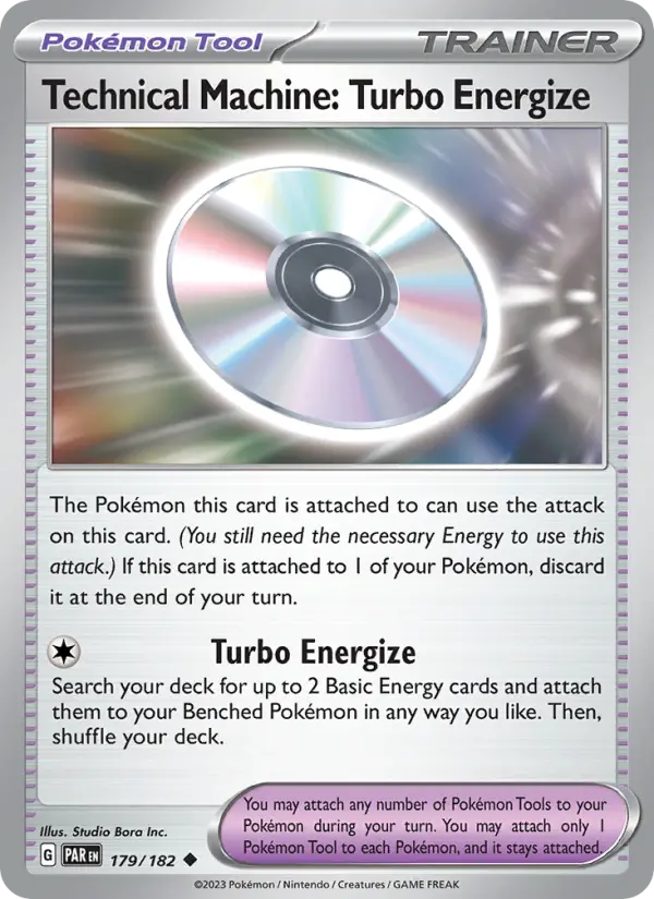 Technical Machine: Turbo Energize, Pokémon card