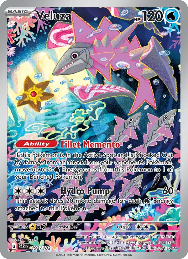 Veluza, Pokémon card