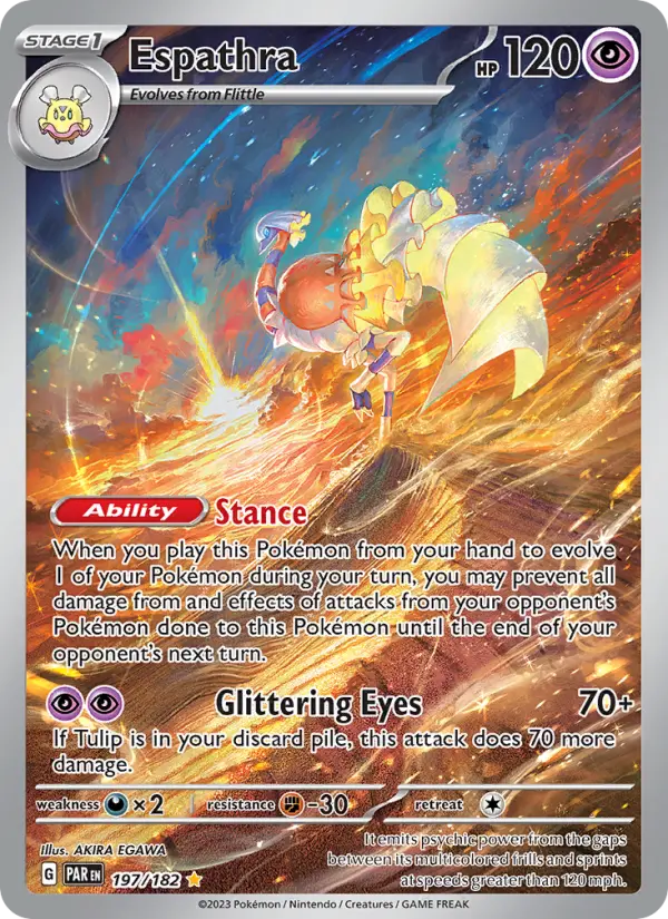 Espathra, Pokémon card