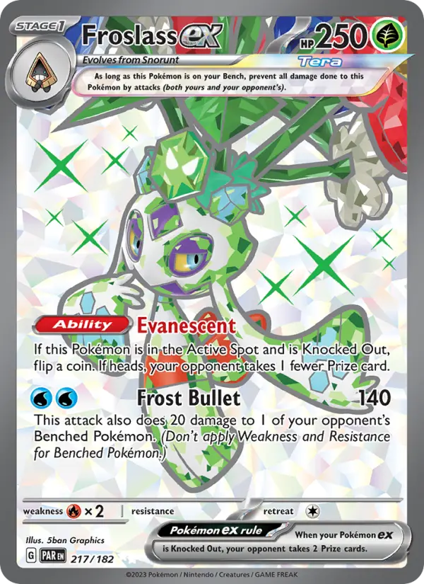 Froslass ex, Pokémon card