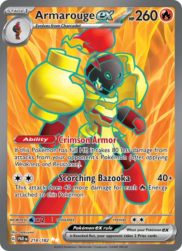 Armarouge ex, Pokémon card