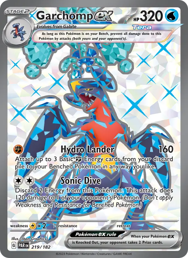 Garchomp ex, Pokémon card