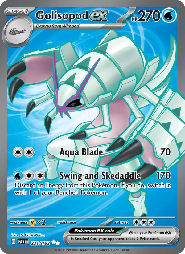 Golisopod ex, Pokémon card