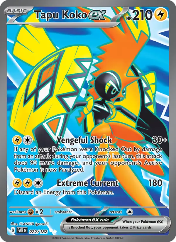 Tapu Koko ex, Pokémon card
