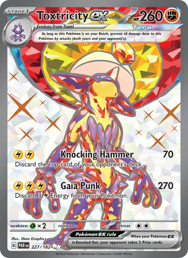 Toxtricity ex, Pokémon card