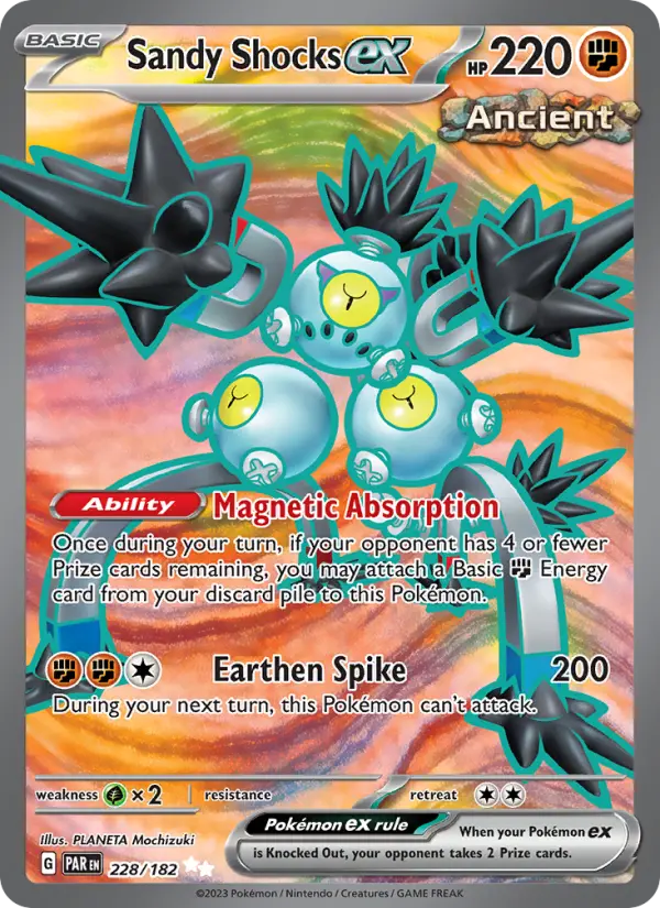 Sandy Shocks ex, Pokémon card
