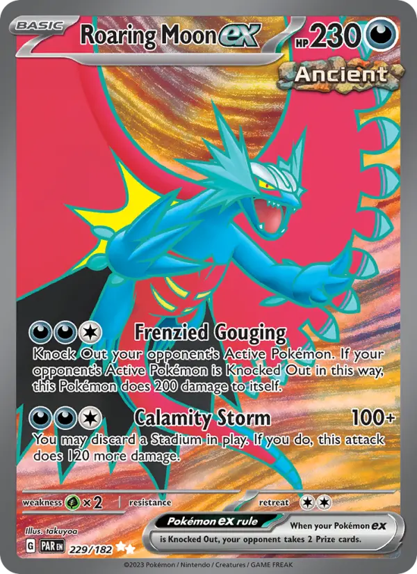 Roaring Moon ex, Pokémon card