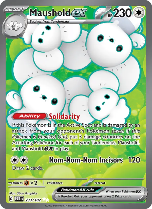 Maushold ex, Pokémon card