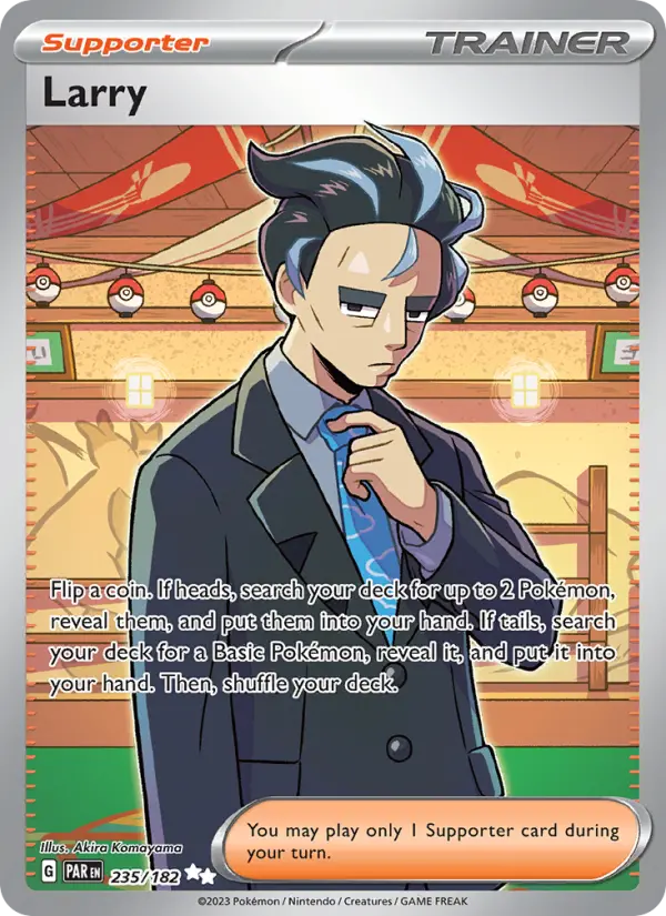 Larry, Pokémon card
