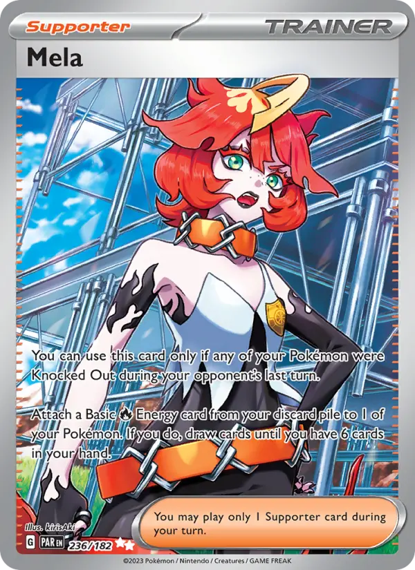 Mela, Pokémon card