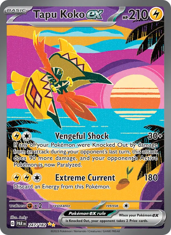 Tapu Koko ex, Pokémon card