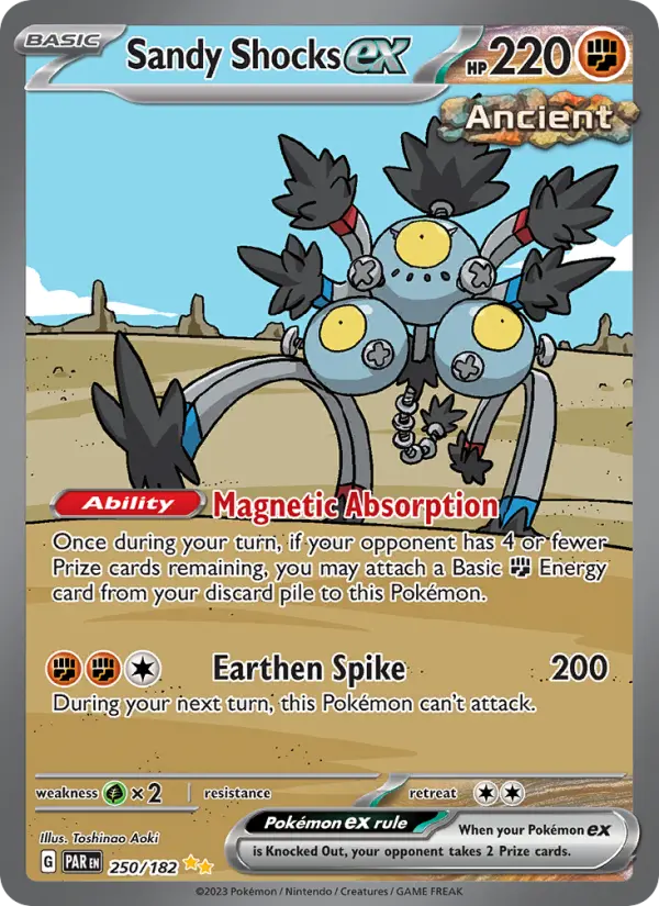 Sandy Shocks ex, Pokémon card