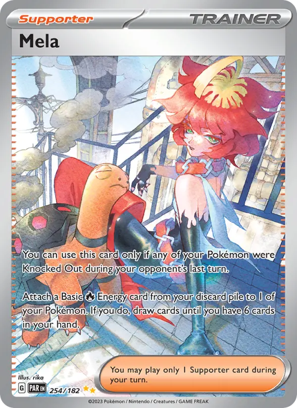 Mela, Pokémon card