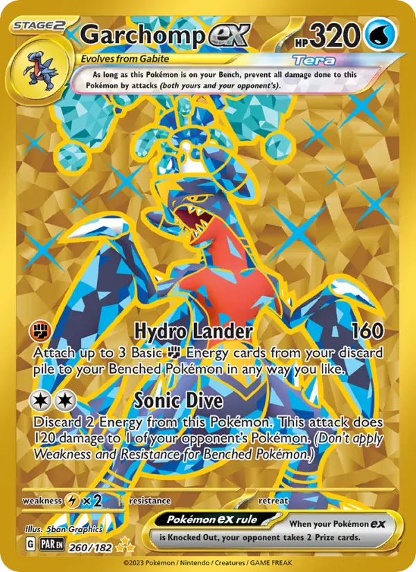 Garchomp ex, Pokémon card