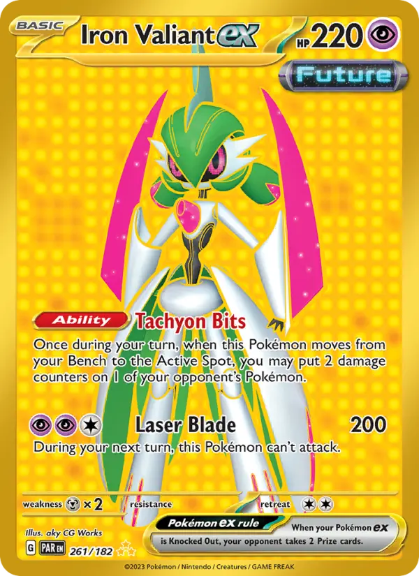 Iron Valiant ex, Pokémon card