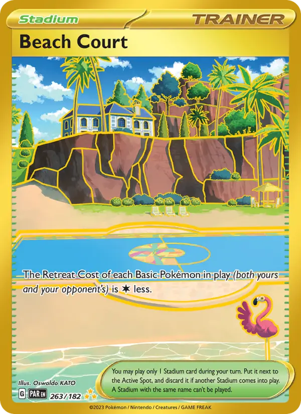 Beach Court, Pokémon card