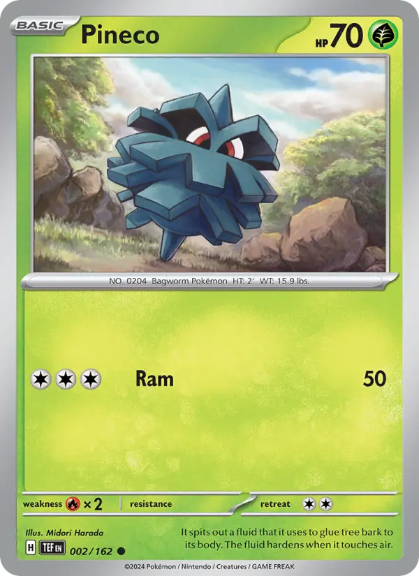 Pineco, Pokémon card