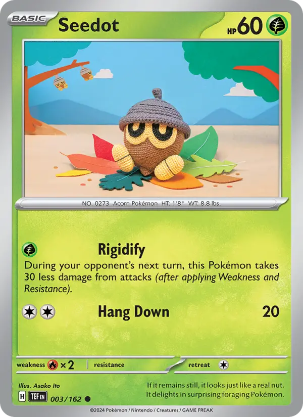 Seedot, Pokémon card