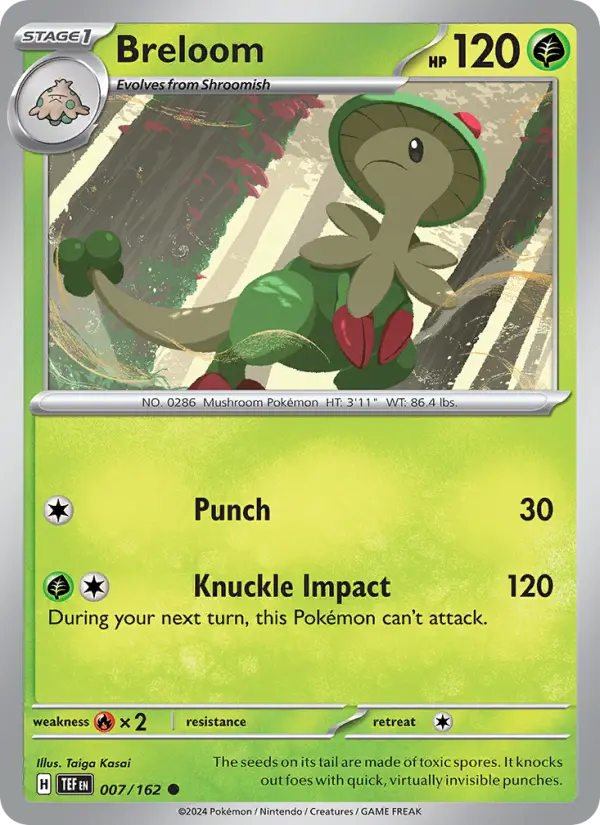 Breloom, Pokémon card