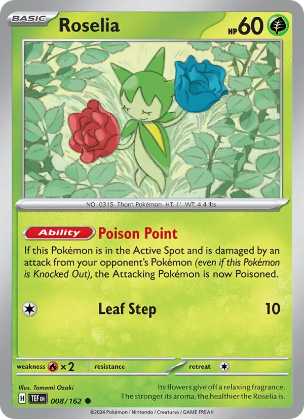 Roselia, Pokémon card