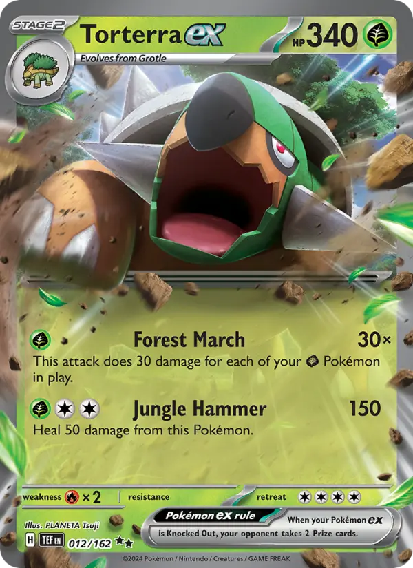 Torterra ex, Pokémon card