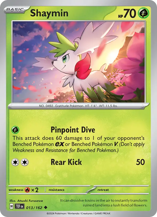 Shaymin, Pokémon card