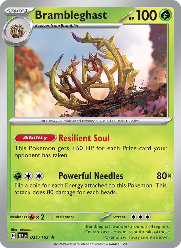 Brambleghast, Pokémon card