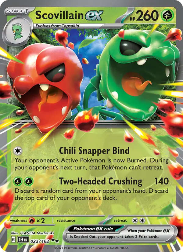 Scovillain ex, Pokémon card
