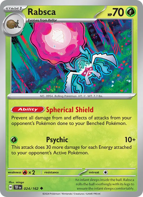 Rabsca, Pokémon card