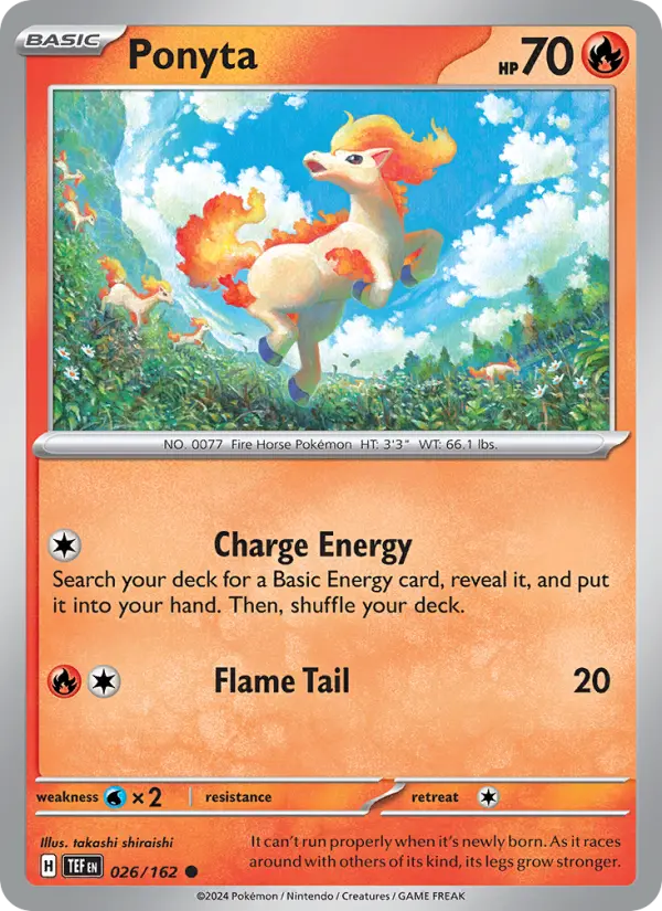 Ponyta, Pokémon card