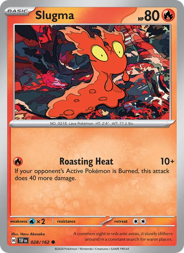 Slugma, Pokémon card