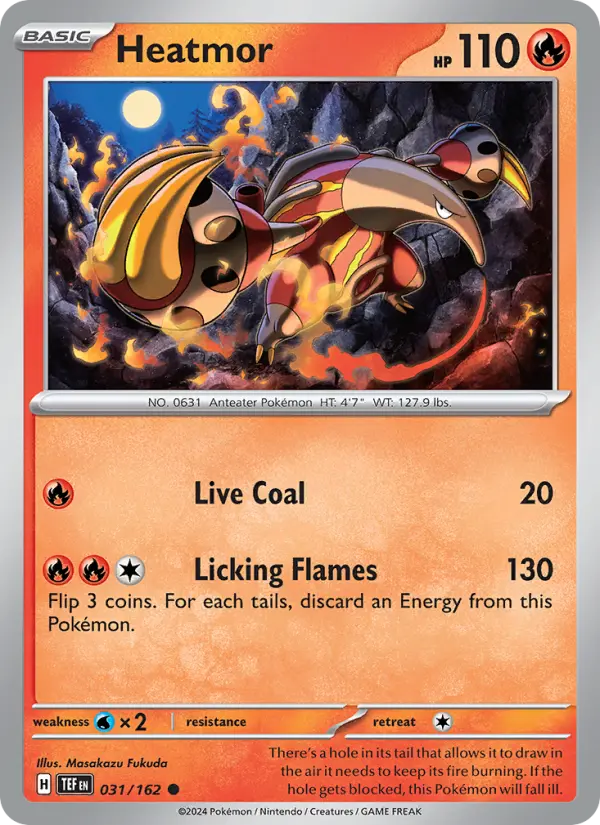 Heatmor, Pokémon card