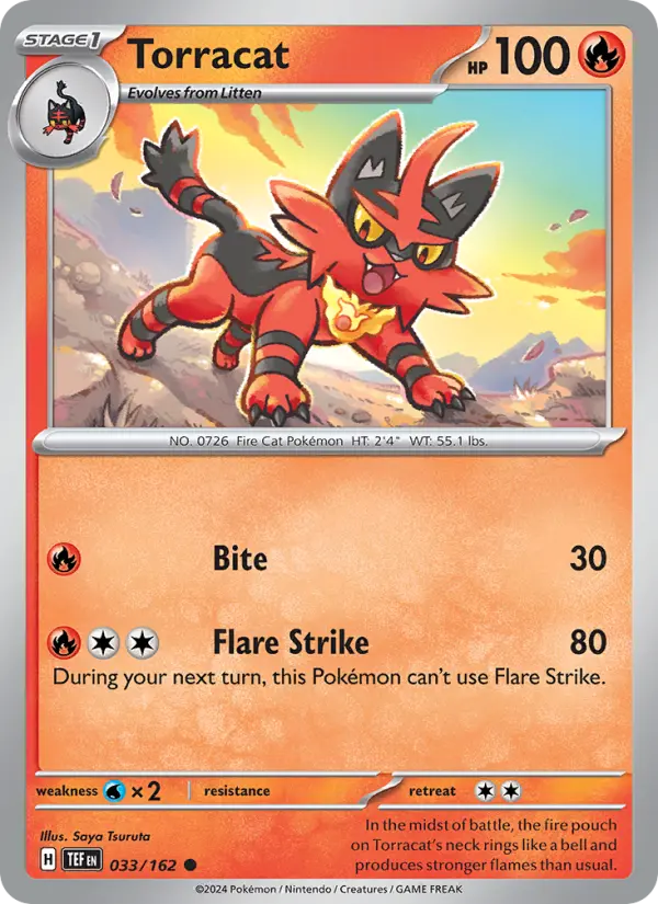 Torracat, Pokémon card