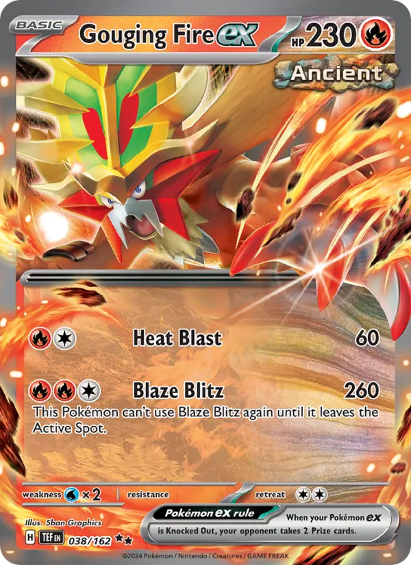 Gouging Fire ex, Pokémon card