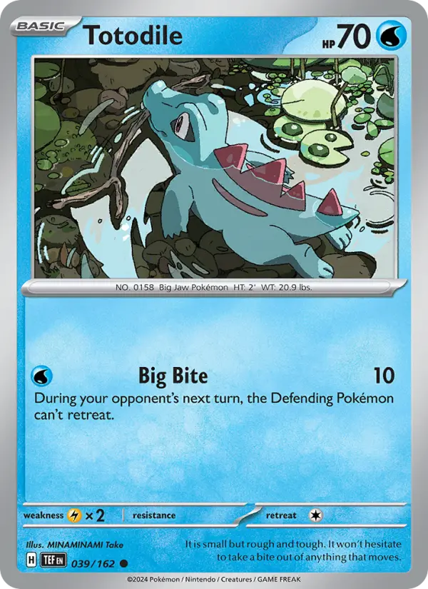 Totodile, Pokémon card