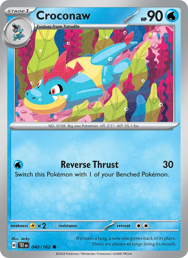 Croconaw, Pokémon card