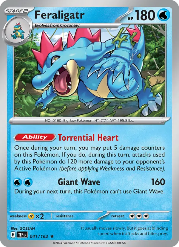 Feraligatr, Pokémon card