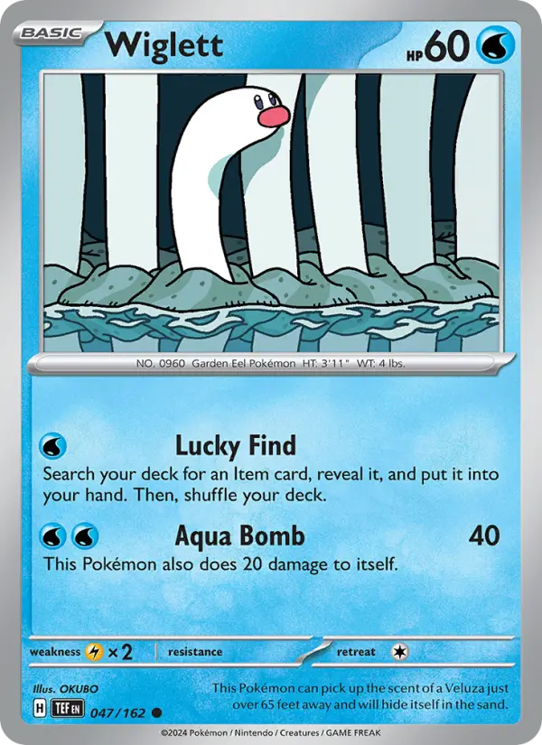 Wiglett, Pokémon card