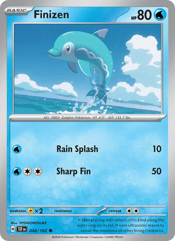 Finizen, Pokémon card