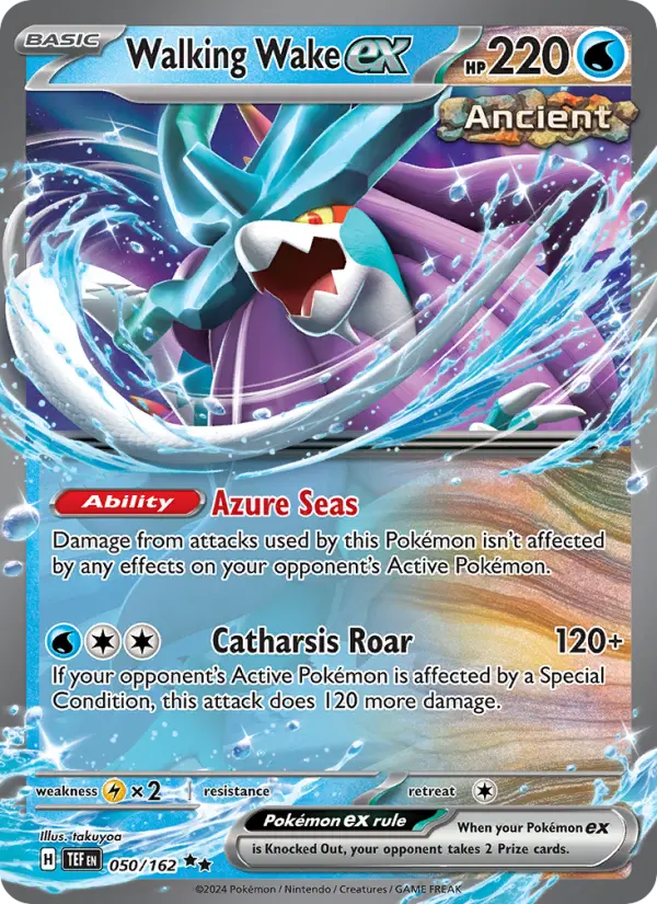 Walking Wake ex, Pokémon card