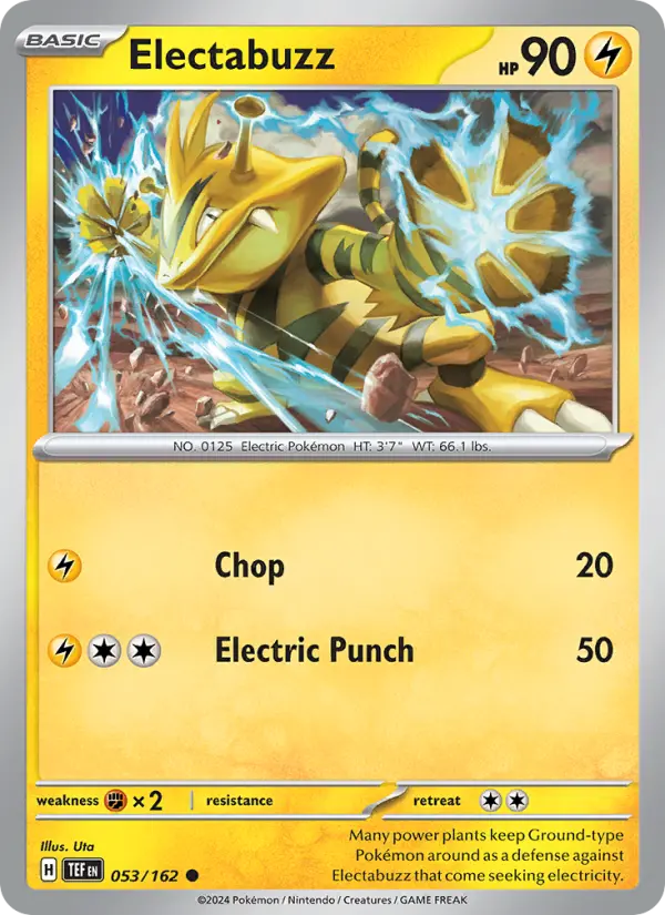 Electabuzz, Pokémon card