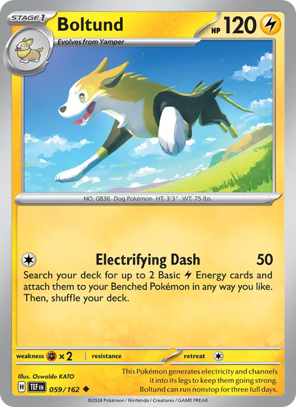 Boltund, Pokémon card