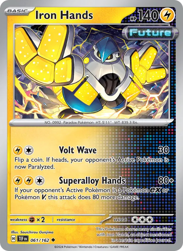 Iron Hands, Pokémon card