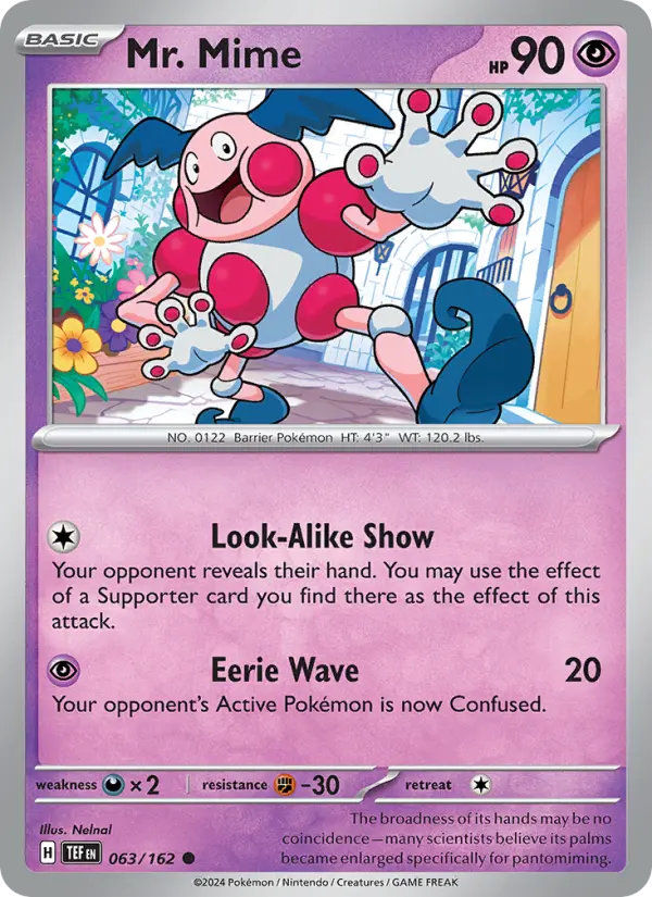 Mr. Mime, Pokémon card
