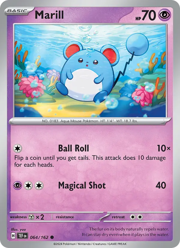 Marill, Pokémon card