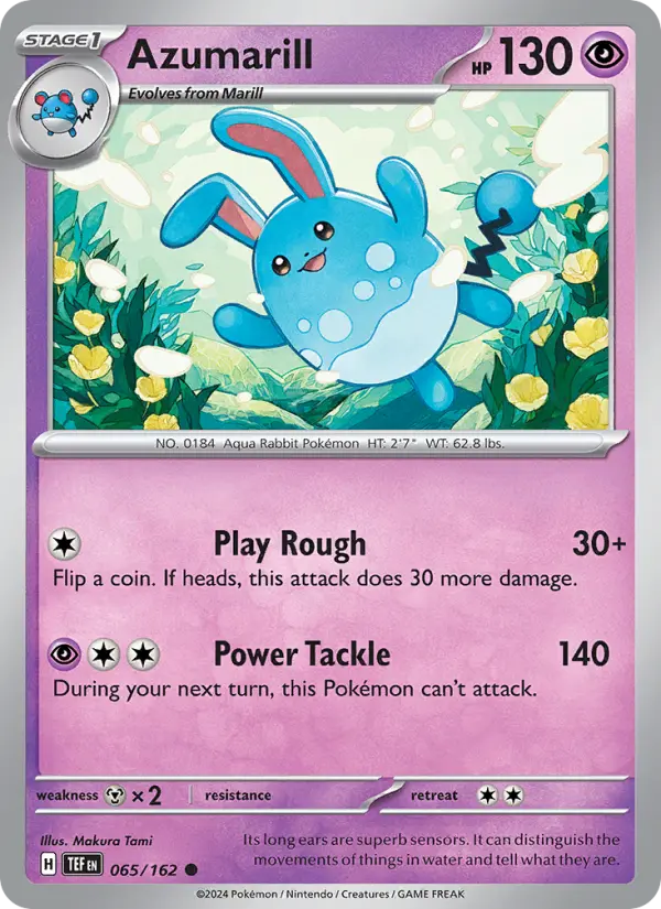 Azumarill, Pokémon card
