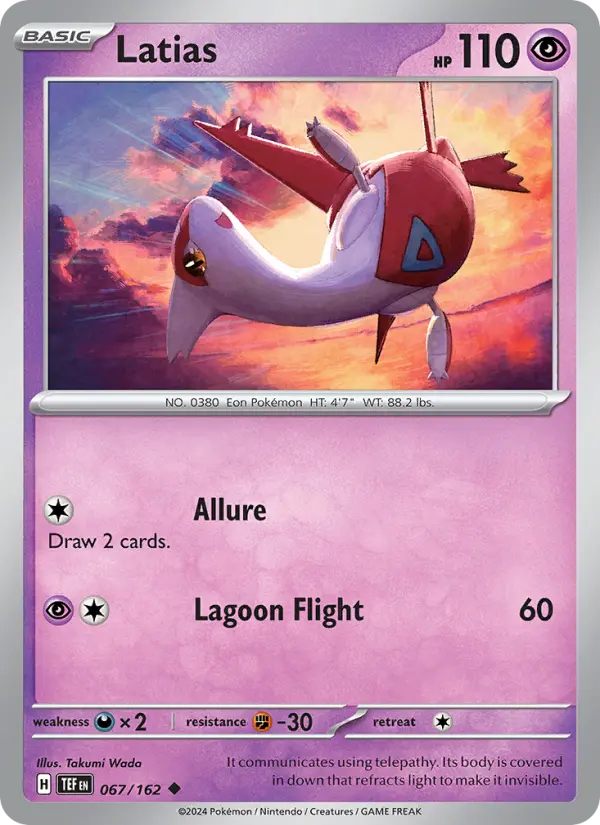 Latias, Pokémon card